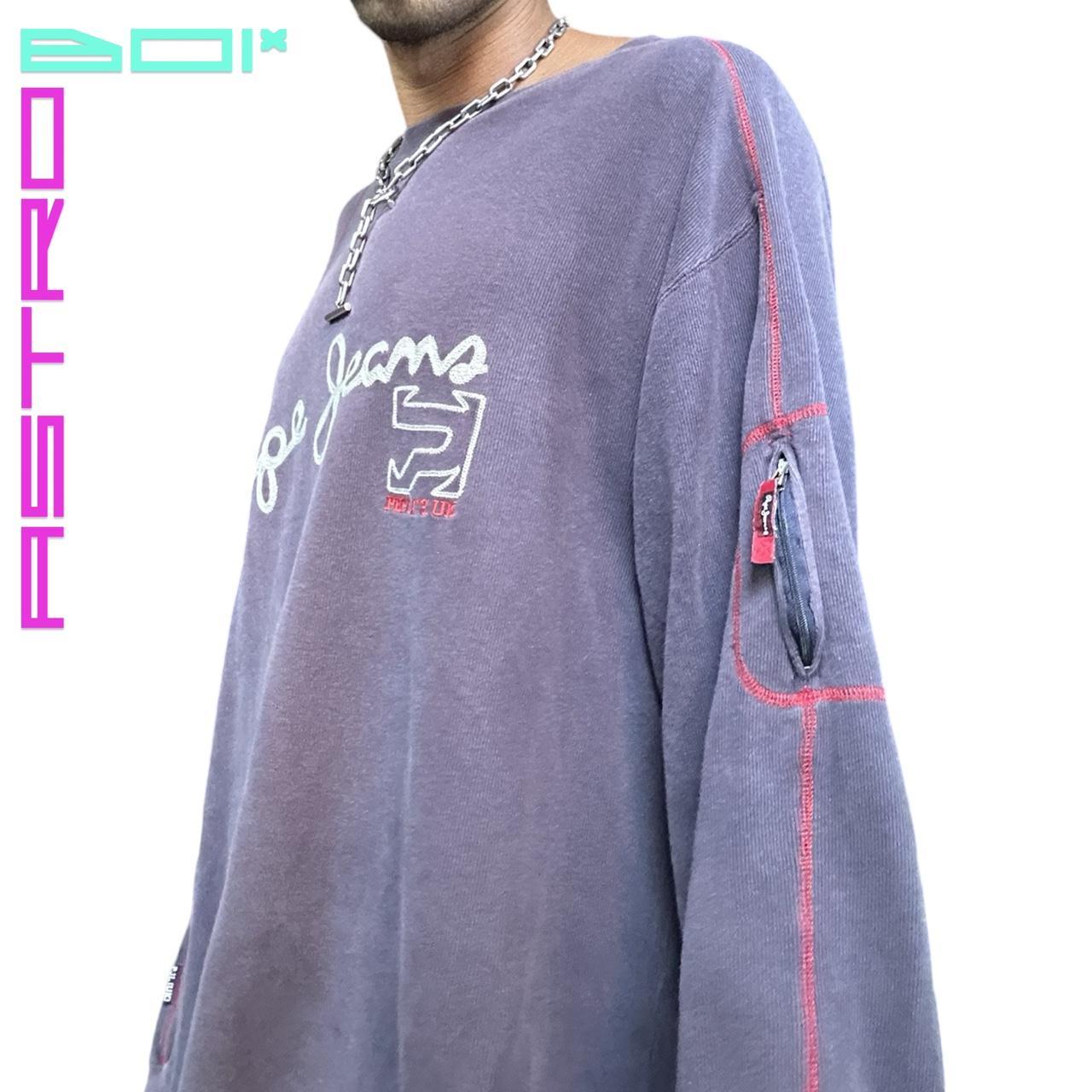 VINTAGE PEPE JEANS BLUE LOGO CREW NECK SWEATSHIRT _ 4XL