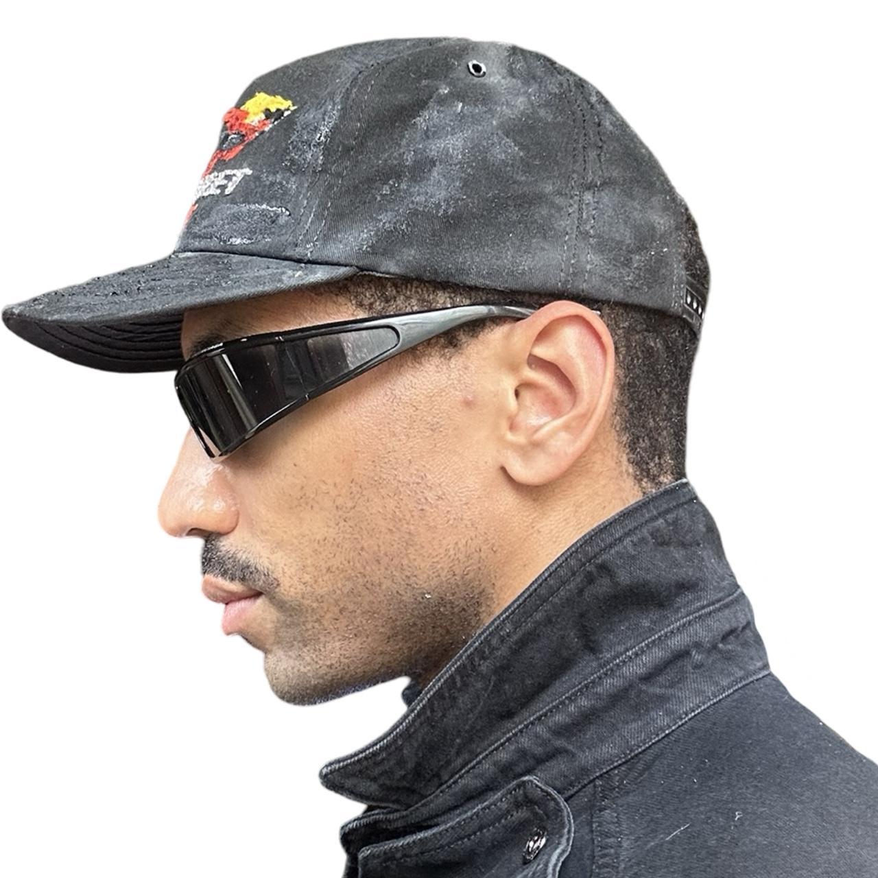 ASTROBOI* x Chevrolet Rhinestone Black Racing Cap - left