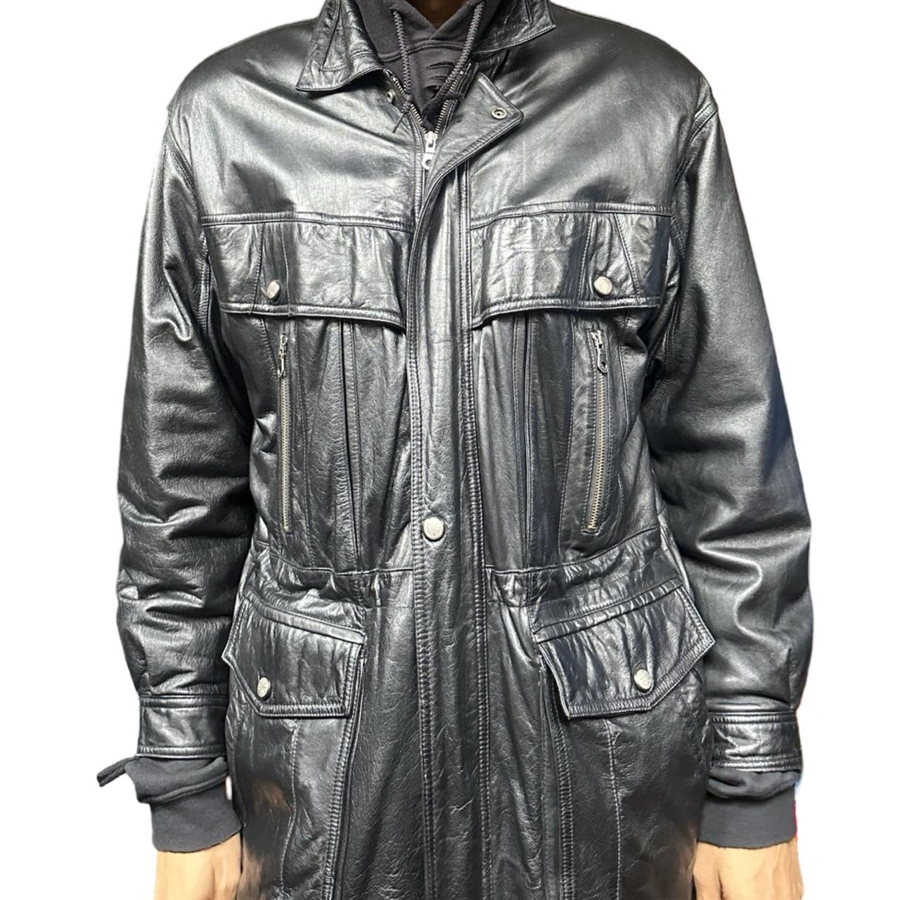 Vintage Global Identity Black Retro Aviation Leather Jacket