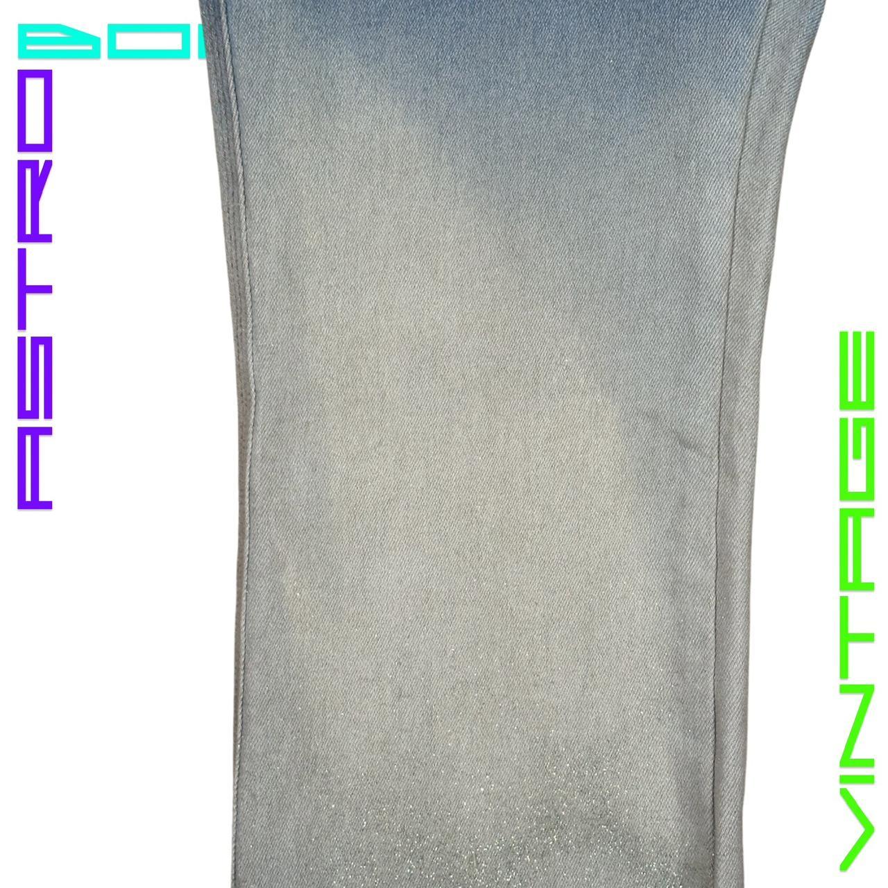 VINTAGE REVOLT DEAD-STOCK FADED DENIM GLITTER JEANS