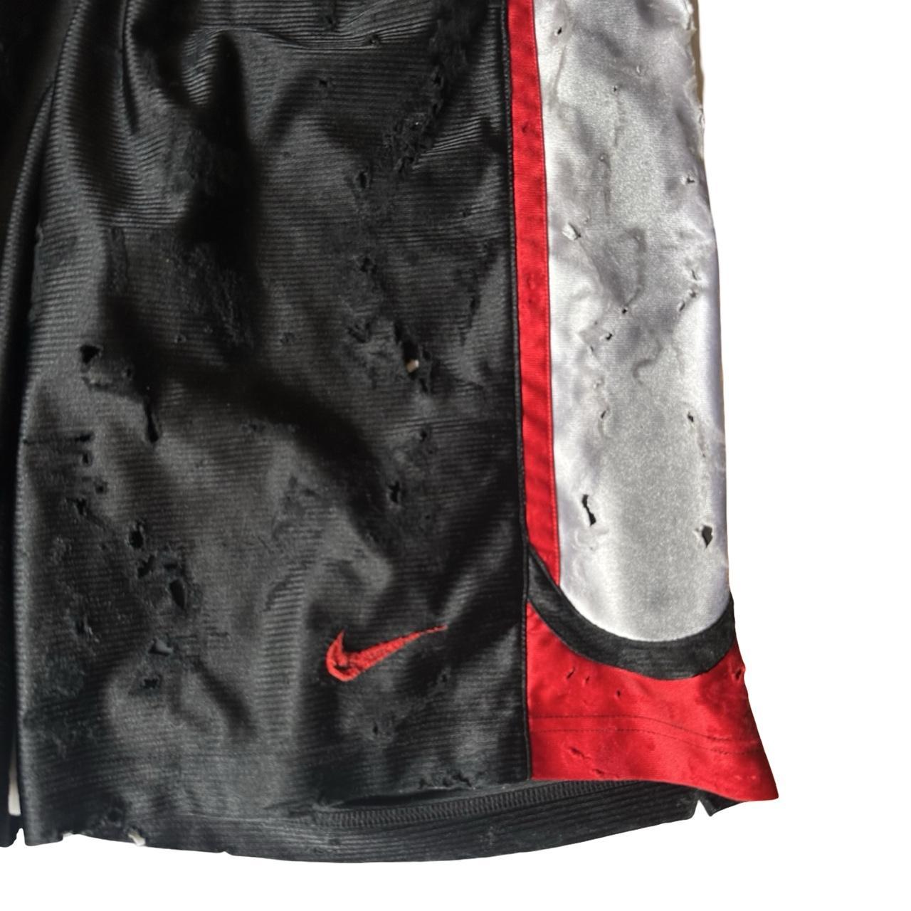 Nike Black Distressed Basketball Shorts - detail 2
