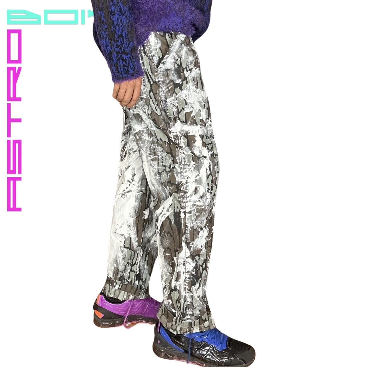 ASTROBOI* PAINTERLY BARK CAMOUFLAGE PANTS_ 34"