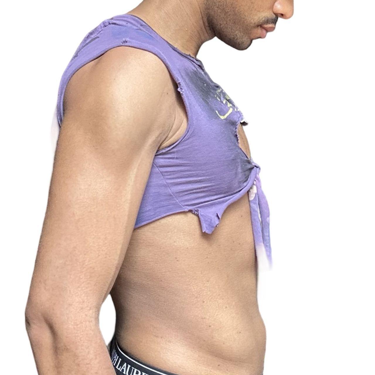 ASTROBOI* x Ed Hardy Purple Twist Crop Top – right