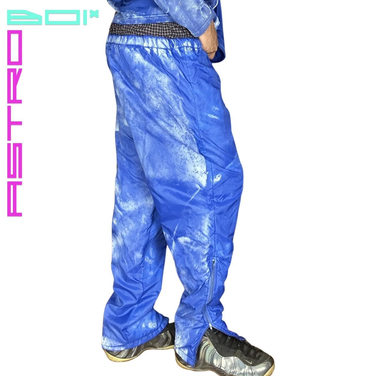 ASTROBOI* CLOUDY SKY BLUE NYLON SWEATPANTS_ XL