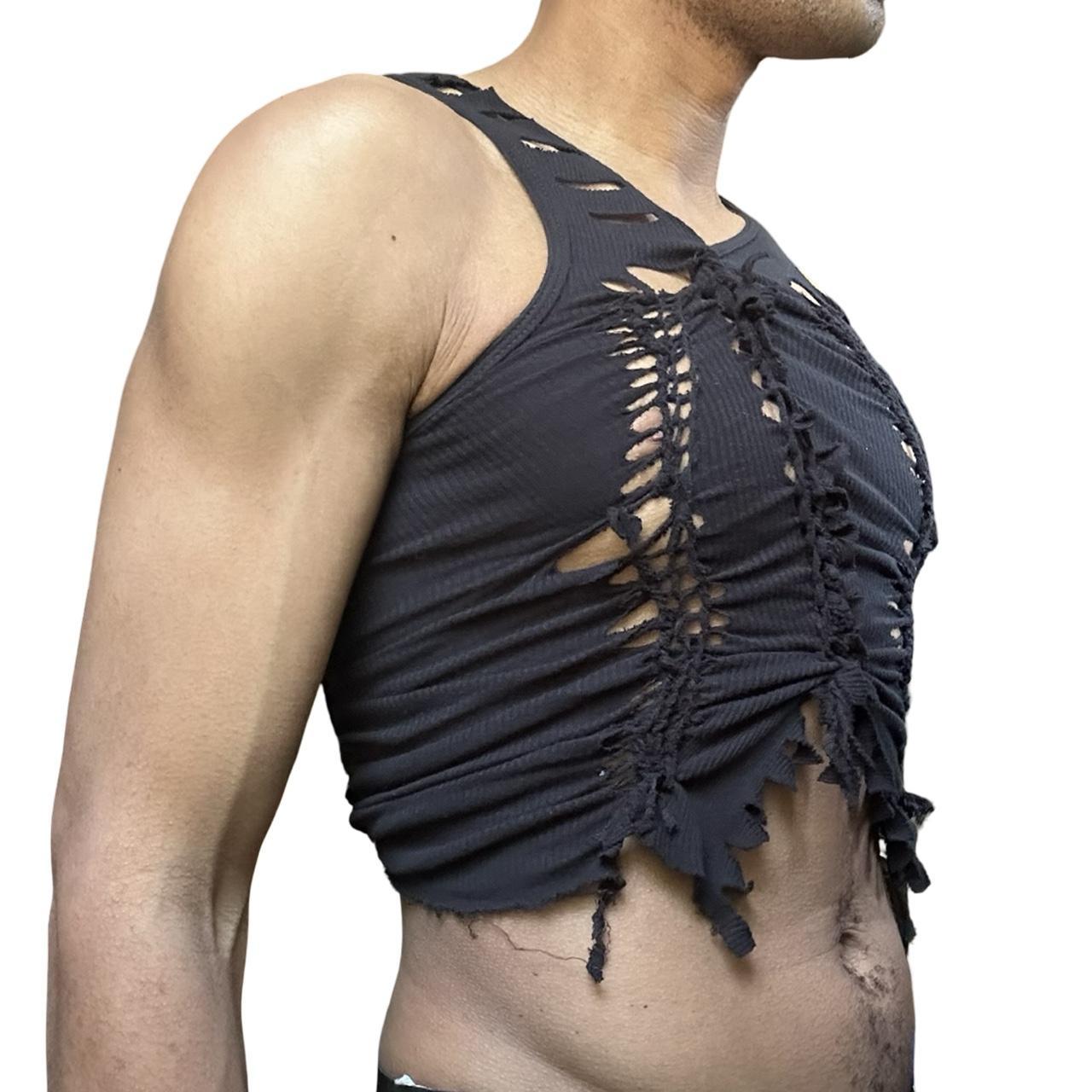 ASTROBOI* 'Andromeda' Black Twist Braided Tank Top – right