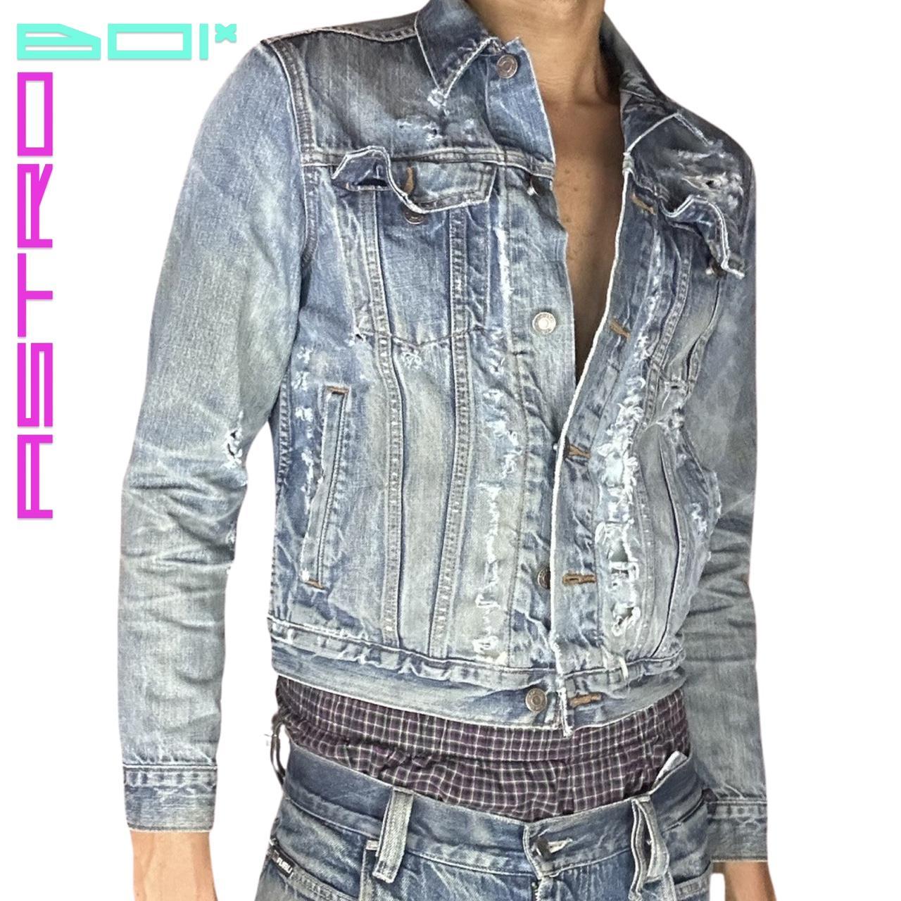 ASTROBOI* GAP DISTRESSED DENIM JACKET _ SMALL