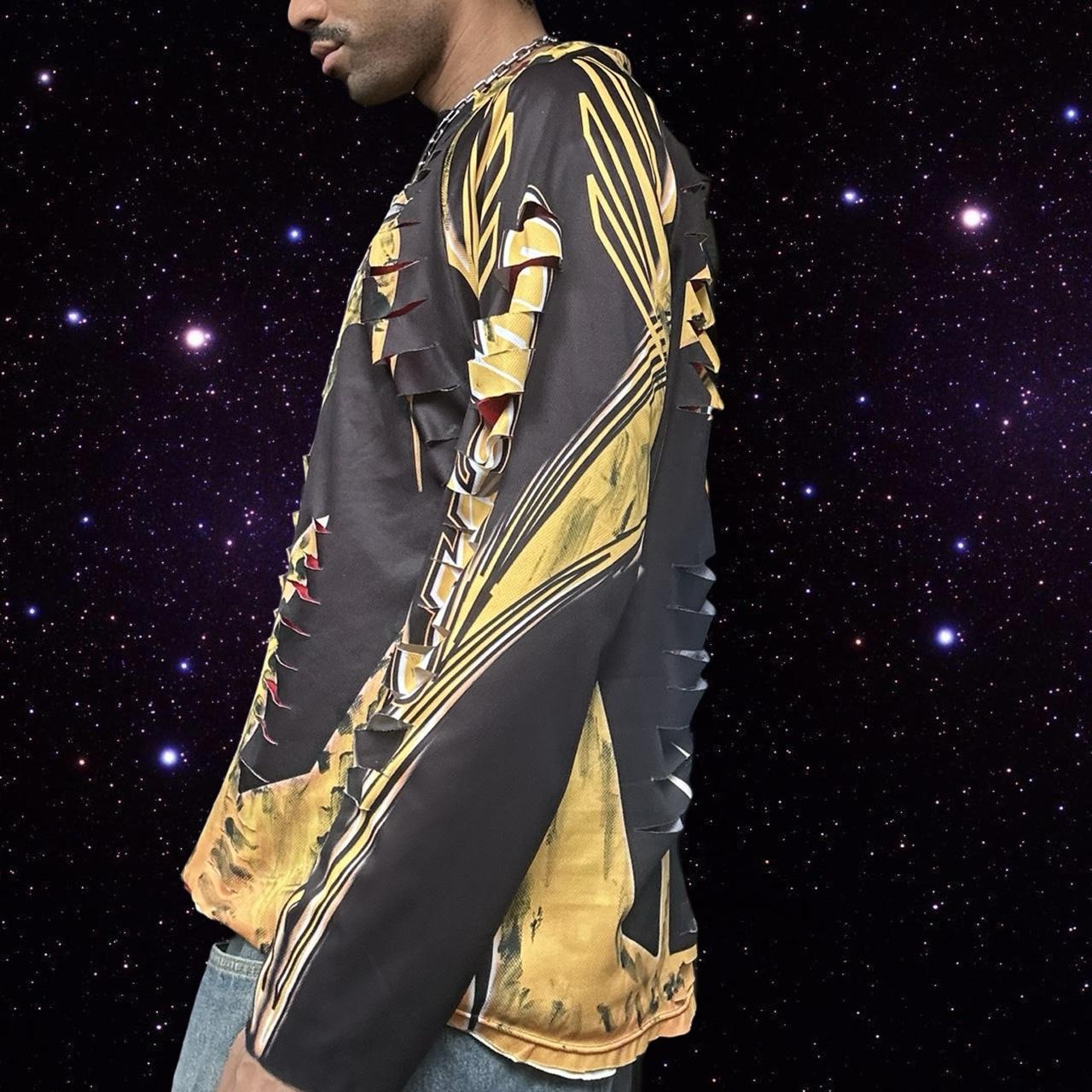 ASTROBOI* x Ski-Doo Black/Yellow Painterly Motocross Jersey - left