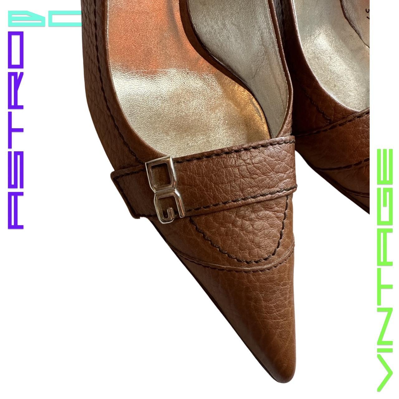 DOLCE & GABBANA LEATHER SLINGBACKS_ BROWN_ 39