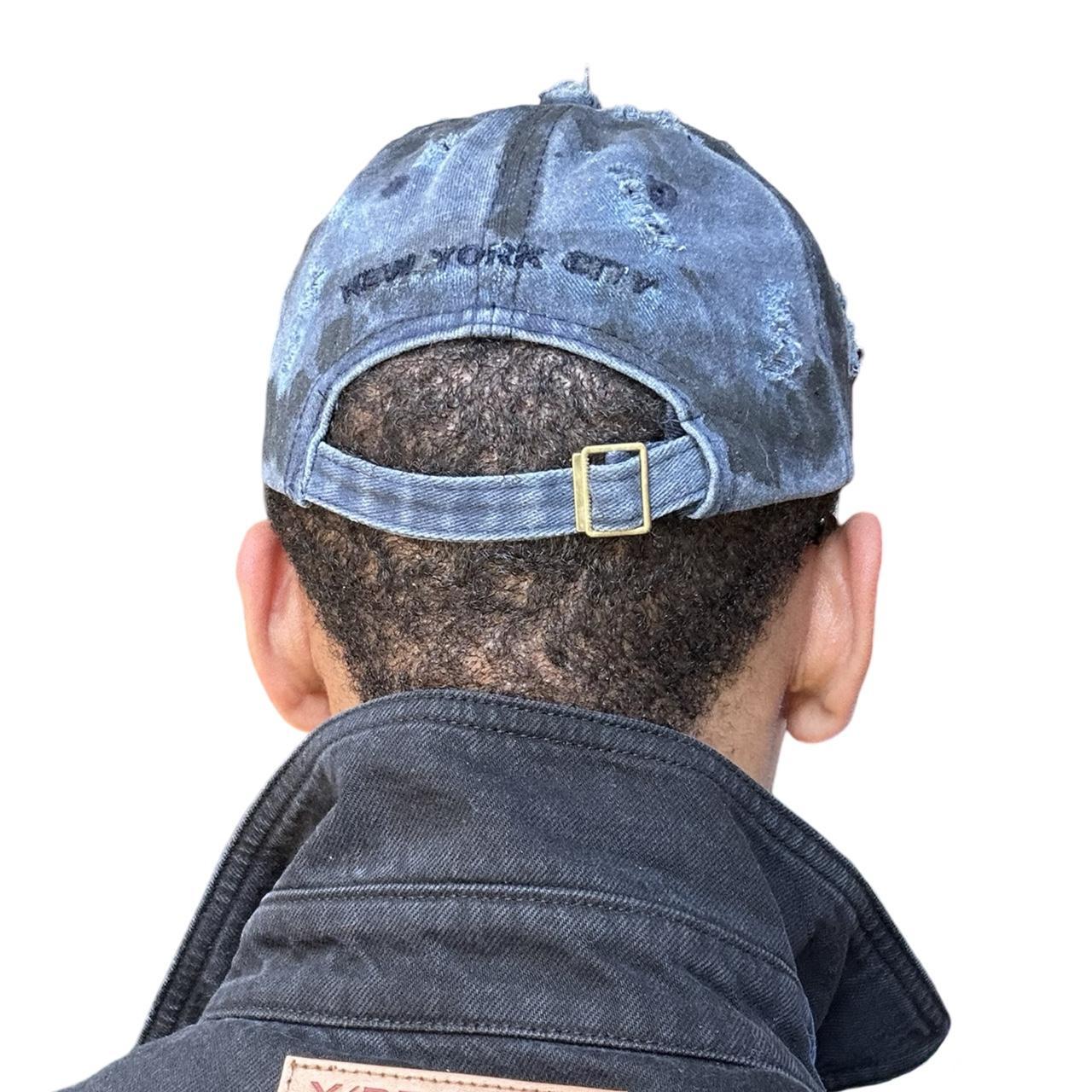 ASTROBOI* ‘Feeling Blue’ NYC Distressed Resin Hat, back