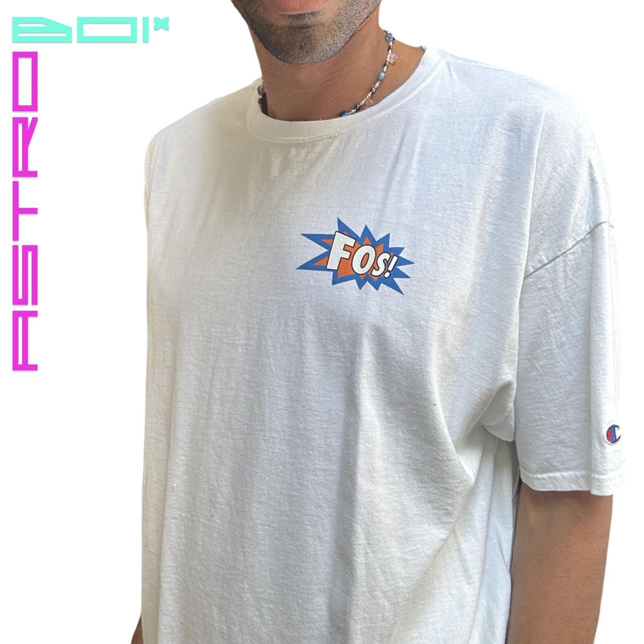 CHAMPION X VIRGIL ABLOH WHITE 'BKM' T-SHIRT _ XL