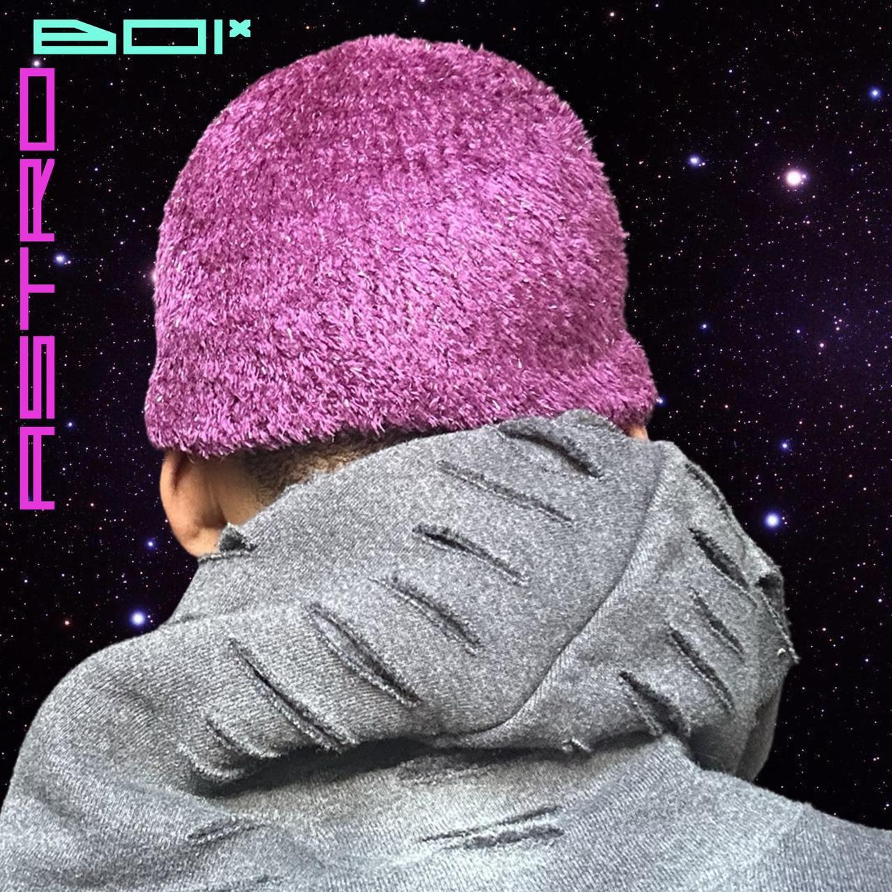 ASTROBOI* 'Candy Shop' Purple Metallic Rhinestone Winter Beanie