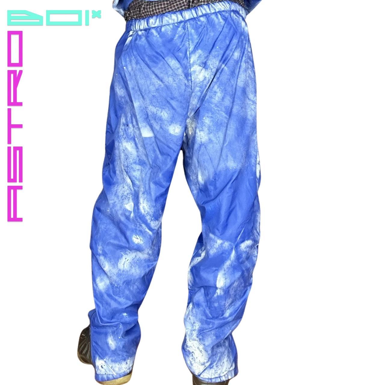 ASTROBOI* CLOUDY SKY BLUE NYLON SWEATPANTS_ XL