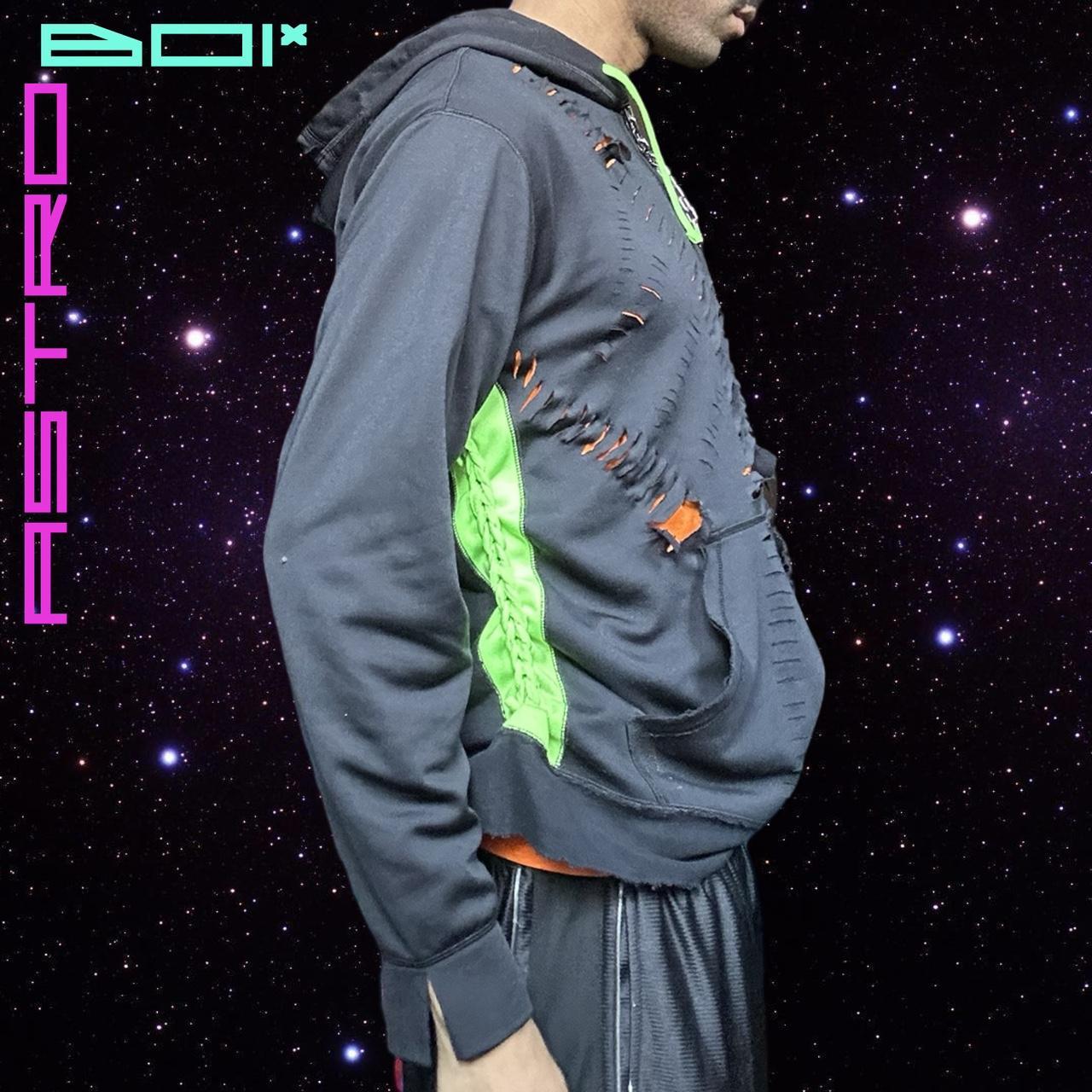 ASTROBOI* x Nike Pro Custom Black Braided Hoodie - XL