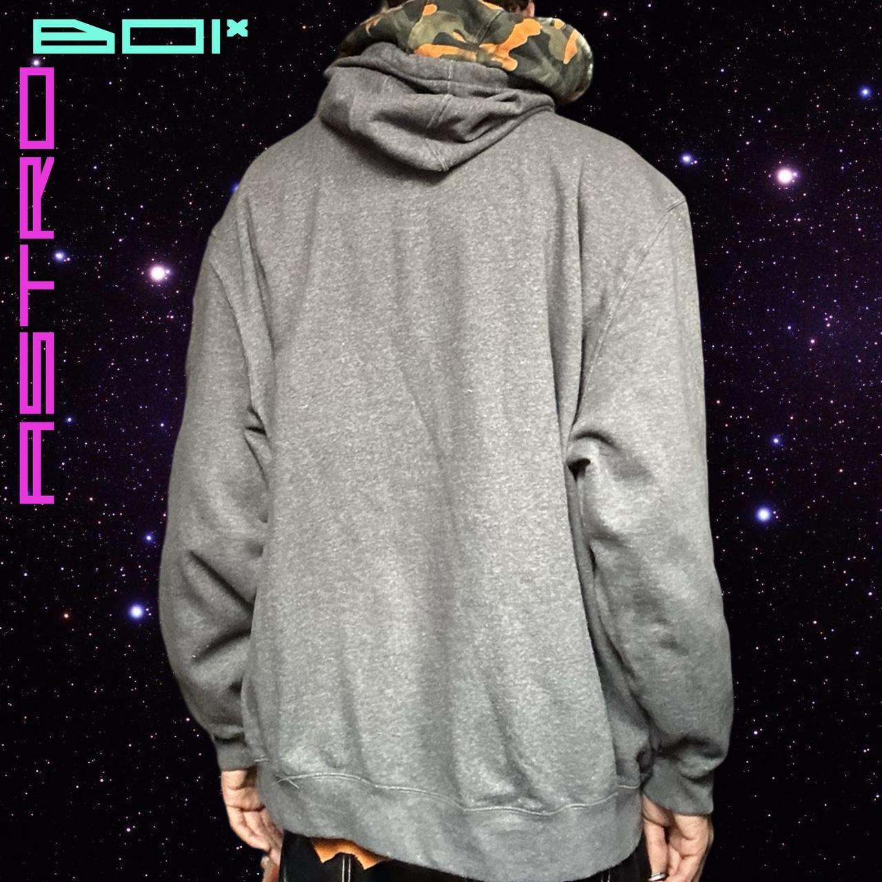 ASTROBOI* Carhartt Gray Oversized Circular Cut Out Sweatshirt - 4XL