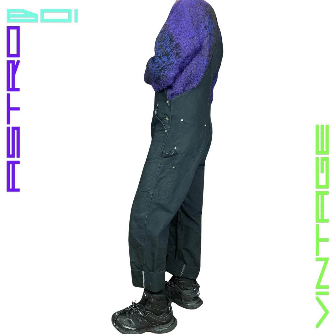 CARHARTT BLACK DOUBLE KNEE OVERALLS