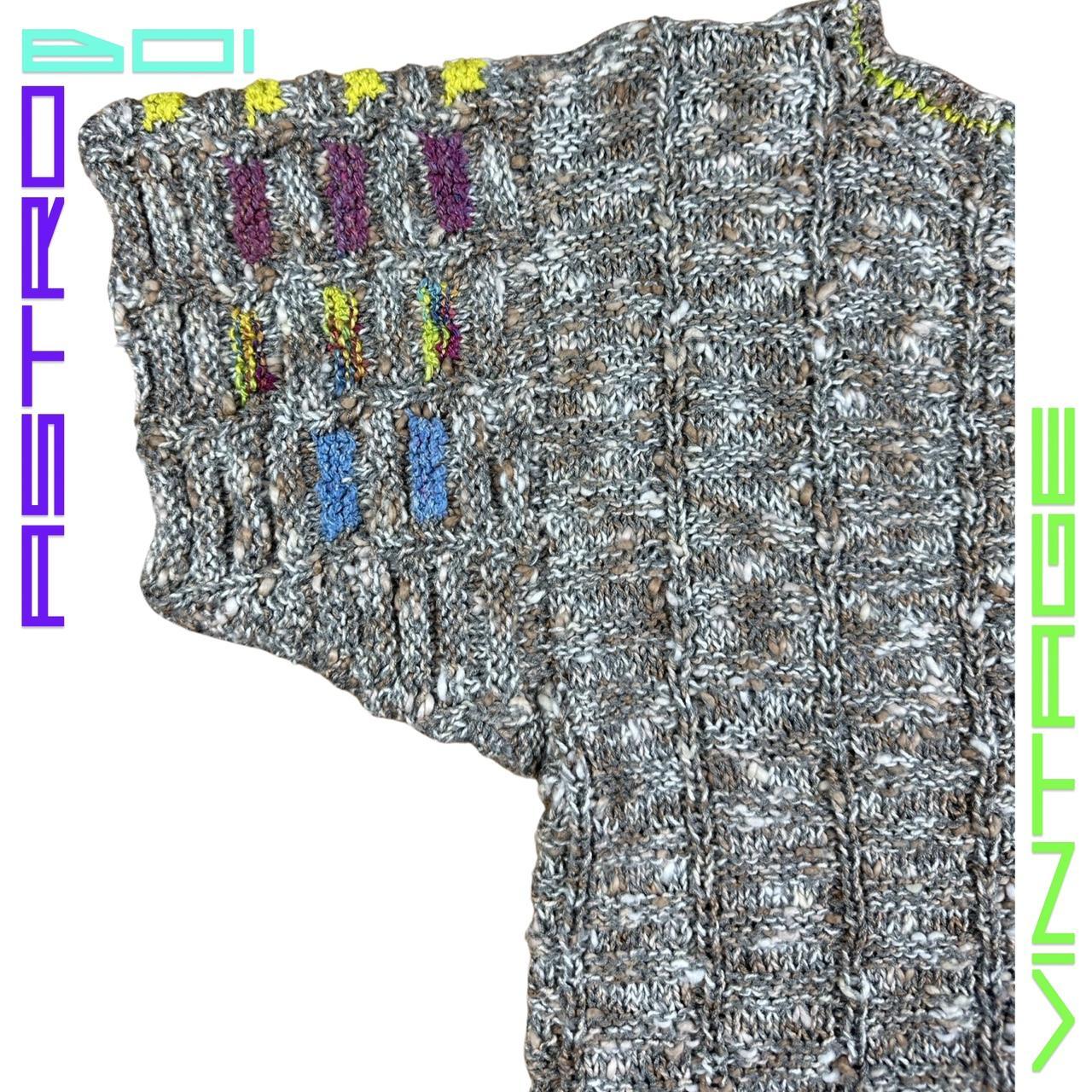 VINTAGE HAND-KNIT SHORT SLEEVE SWEATER