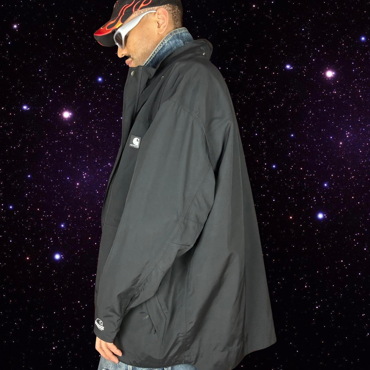 CARHARTT_ STORM DEFENDER ANORAK_ BLACK _ 3XL