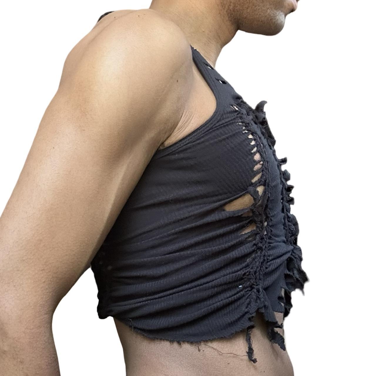 ASTROBOI* 'Andromeda' Black Twist Braided Tank Top – right 2