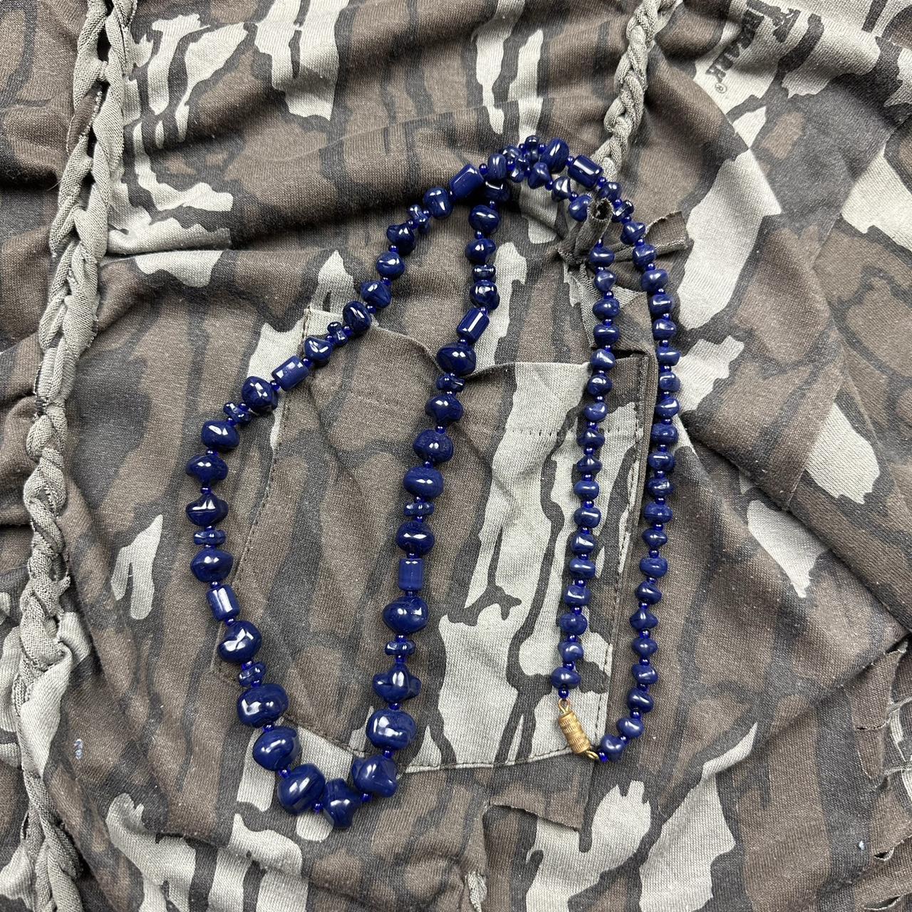 NEPTUNE BLUE BEADED NECKLACE