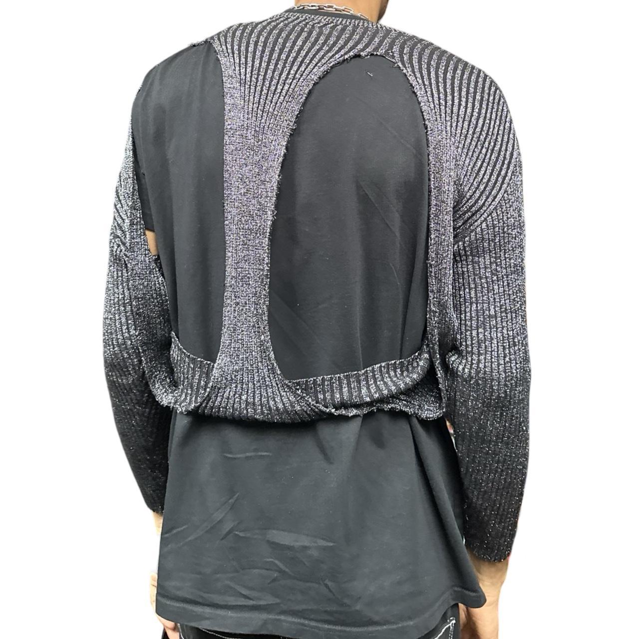 ASTROBOI* Silver Knotted Modular Cardigan - Medium