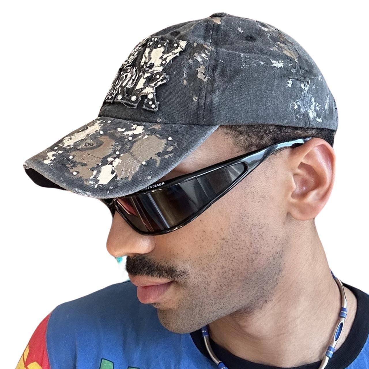 ASTROBOI* CHROME 'NEW YORK' DISTRESSED BASEBALL CAP