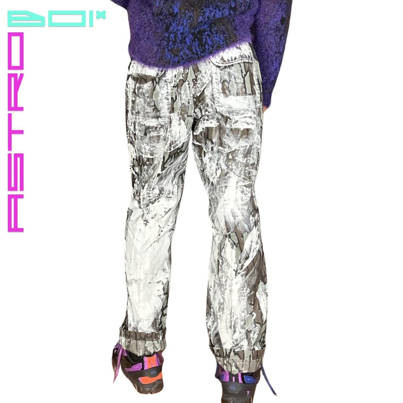 ASTROBOI* PAINTERLY BARK CAMOUFLAGE PANTS_ 34"