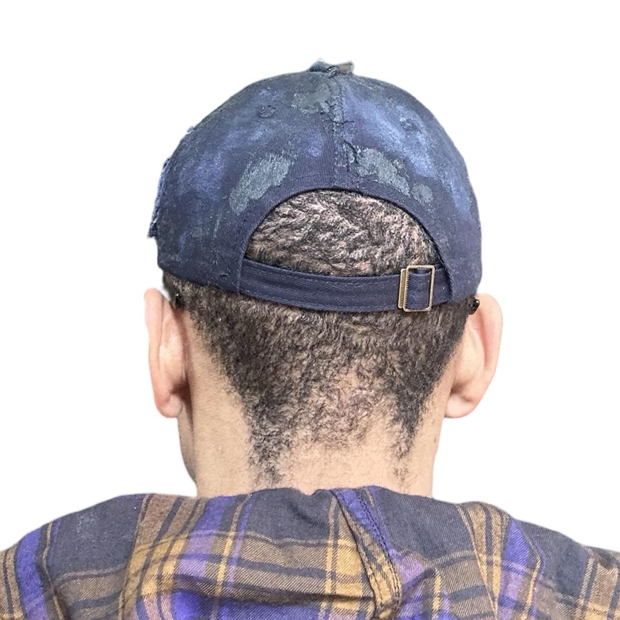 ASTROBOI* 'Theo' Blue Deconstructed Distressed Hat, back