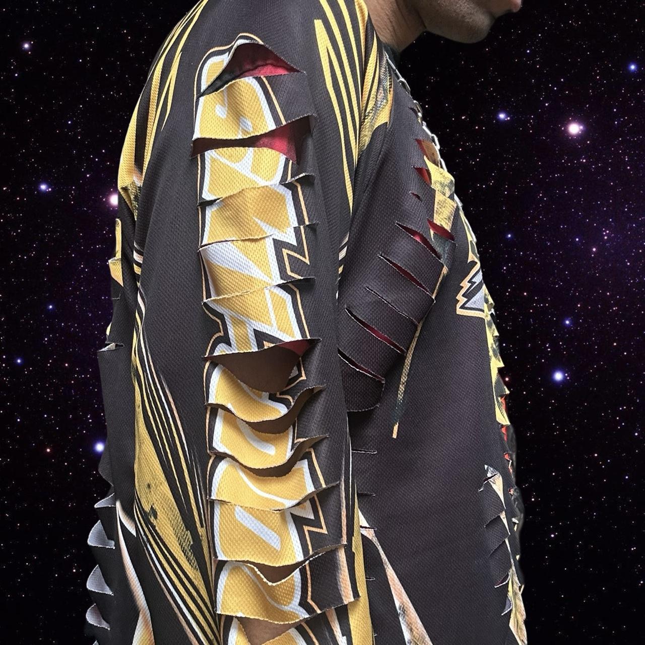 ASTROBOI* x Ski-Doo Black/Yellow Painterly Motocross Jersey - details