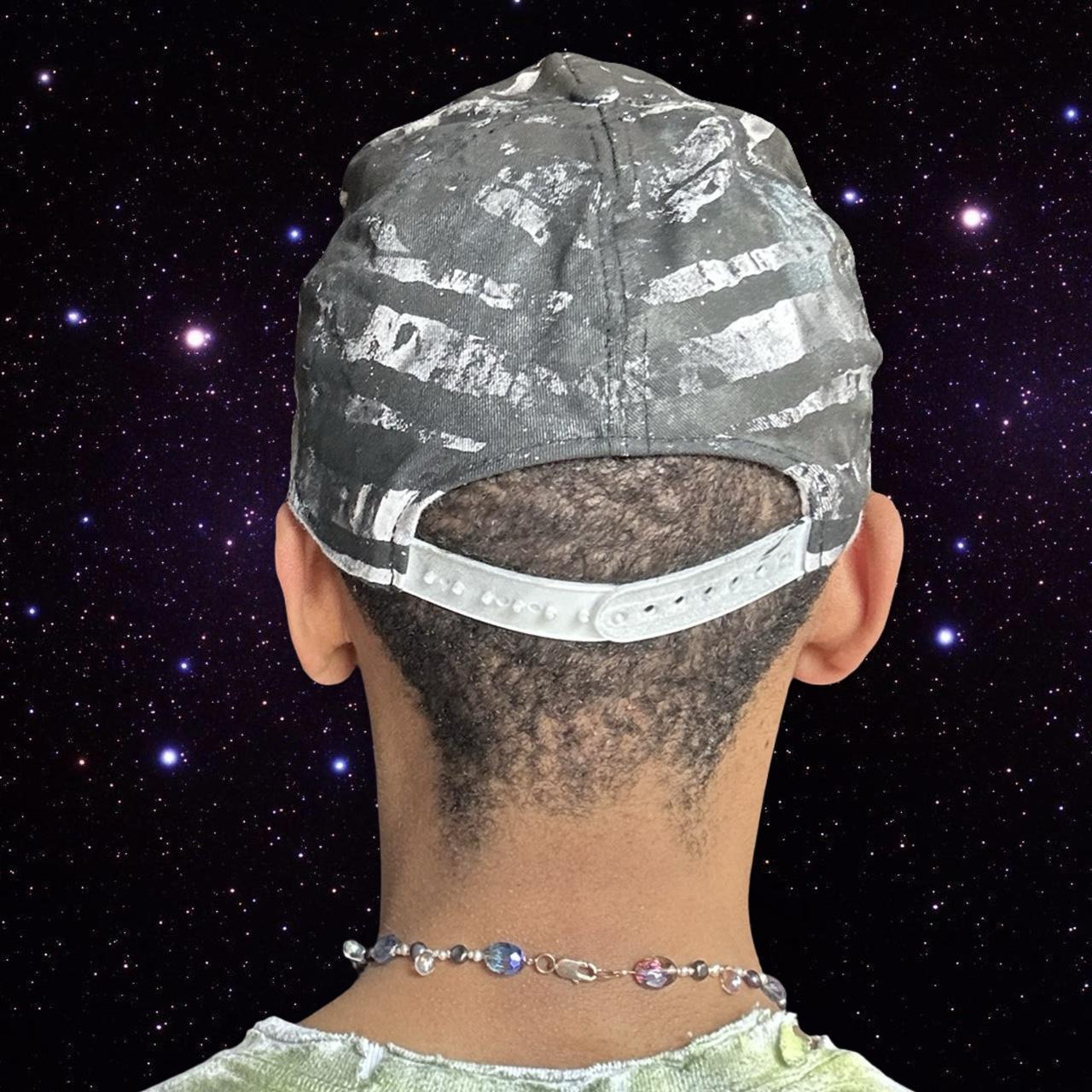 ASTROBOI* x Chevrolet Black & White Distressed Zebra Print Hat - back