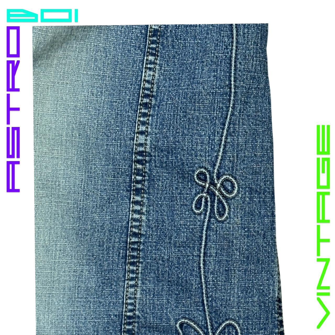 VINTAGE BUBBLE GUM FADED Y2K DENIM MAXI SKIRT