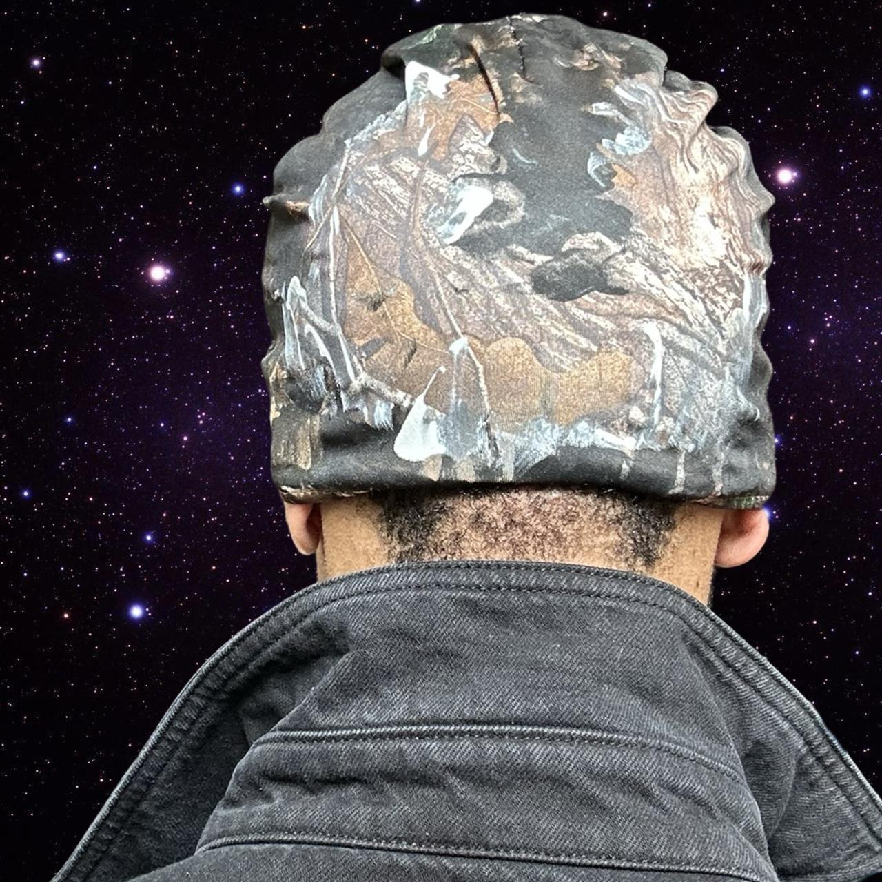 Mossy Oak 'Night Woods' Camouflage Poly Beanie -back