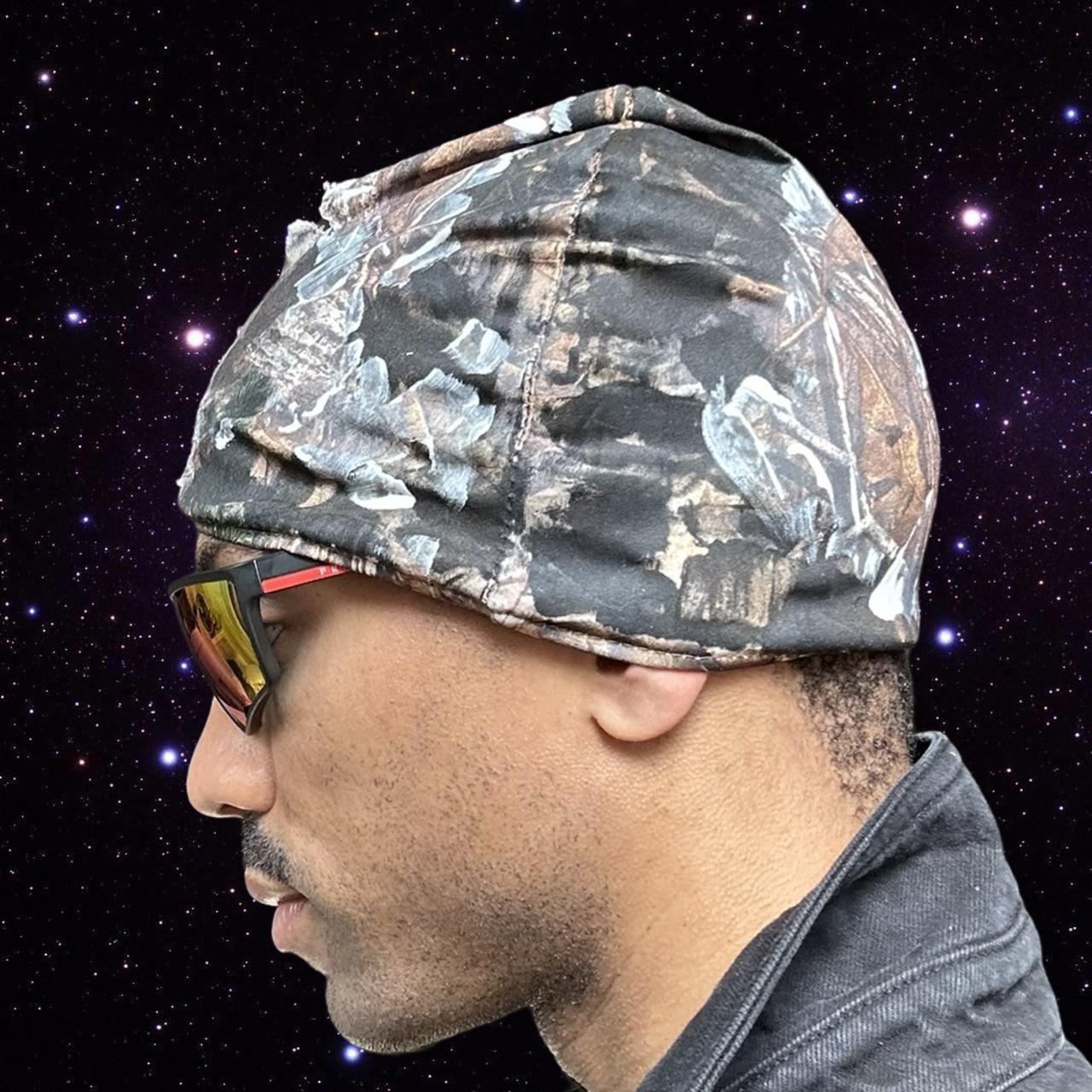 Mossy Oak 'Night Woods' Camouflage Poly Beanie - left