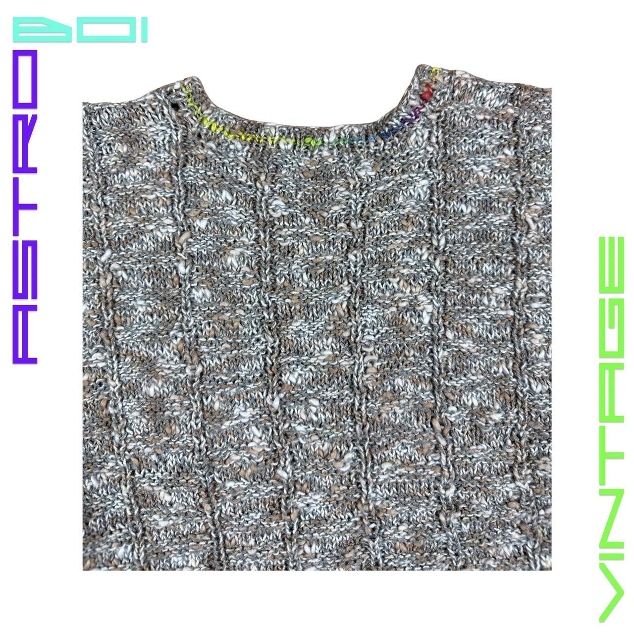 VINTAGE HAND-KNIT SHORT SLEEVE SWEATER