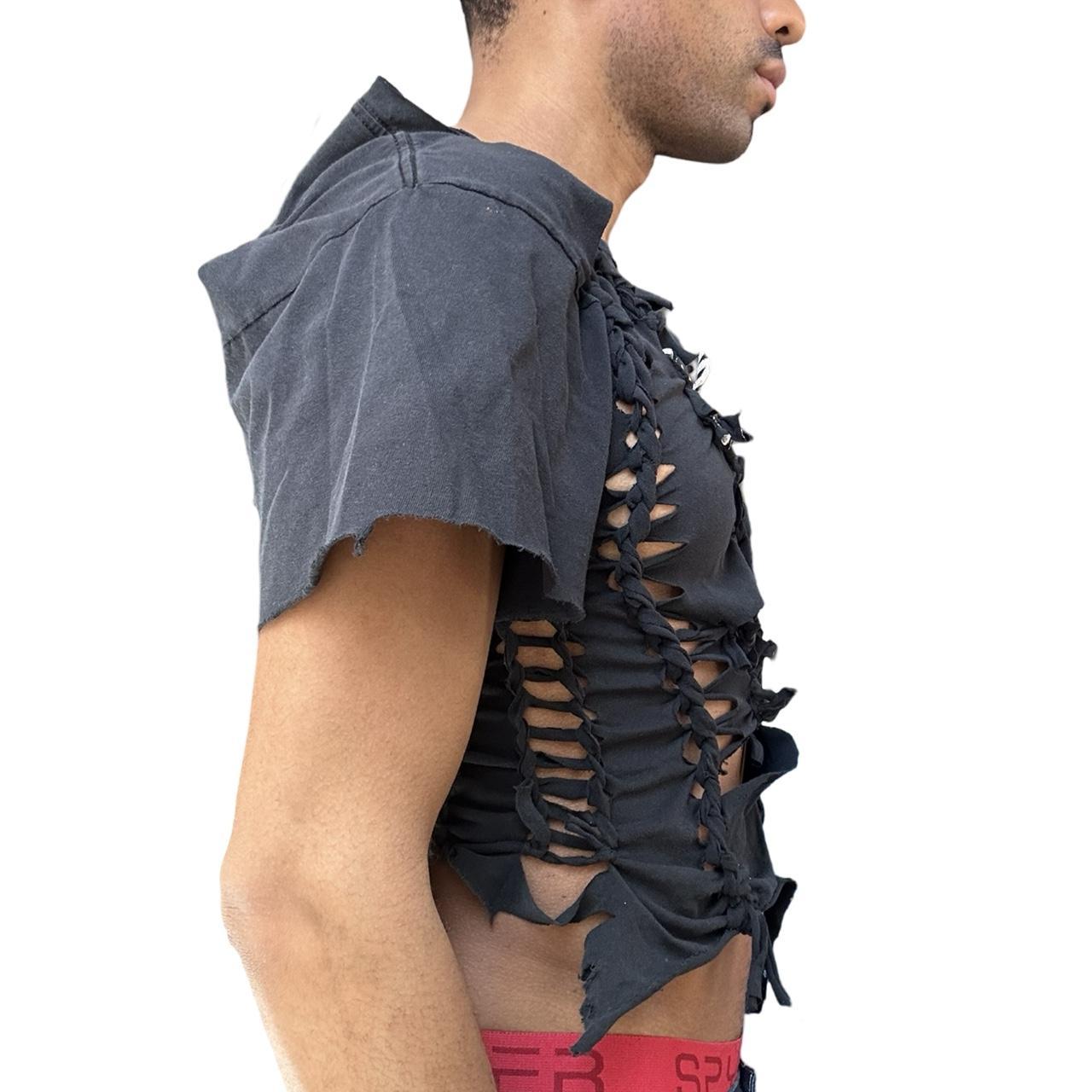 ASTROBOI* x Alpinestars Black Braided Cut Out T-Shirt, right