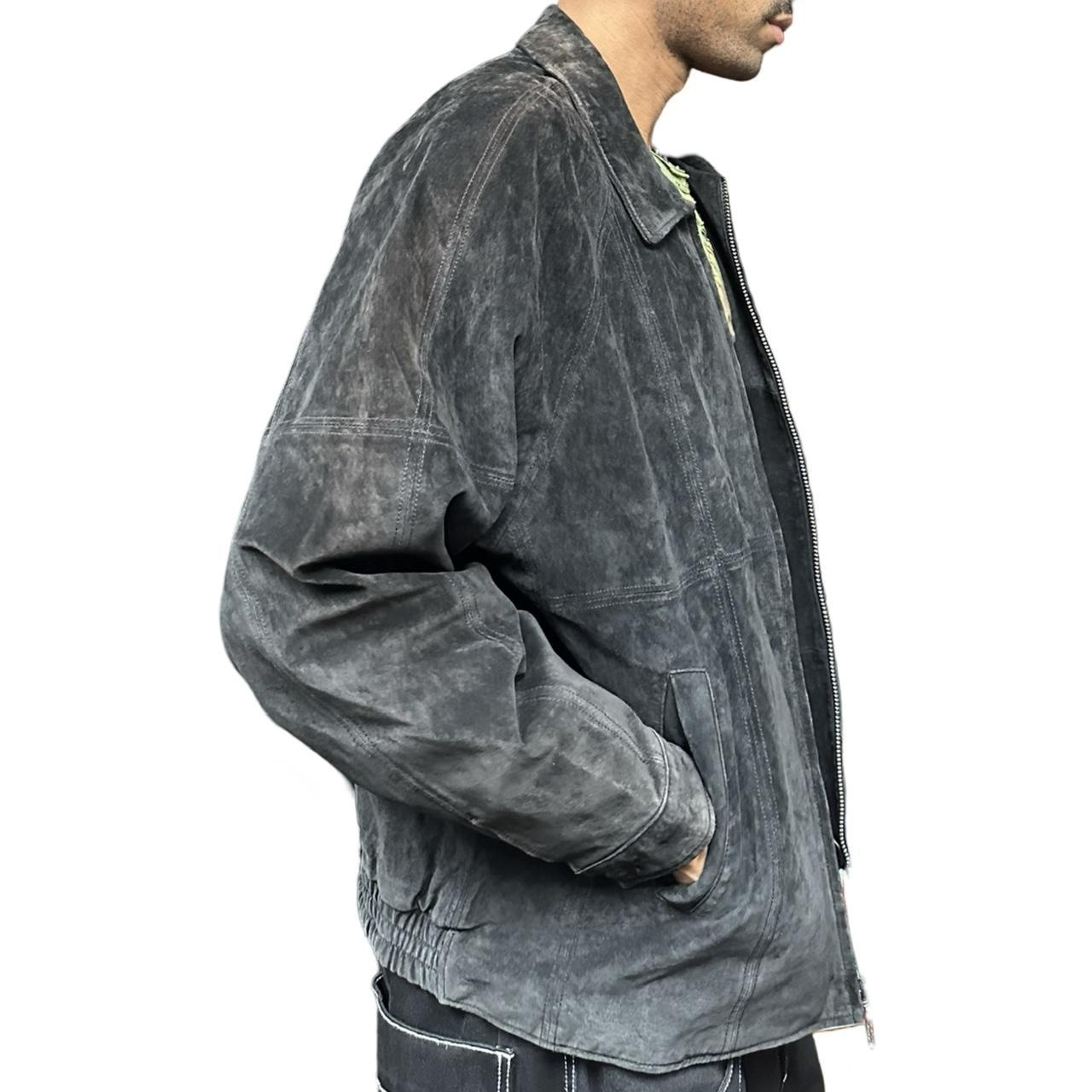 Vintage Newport Harbor Men's Classic Black Suede Jacket - XL