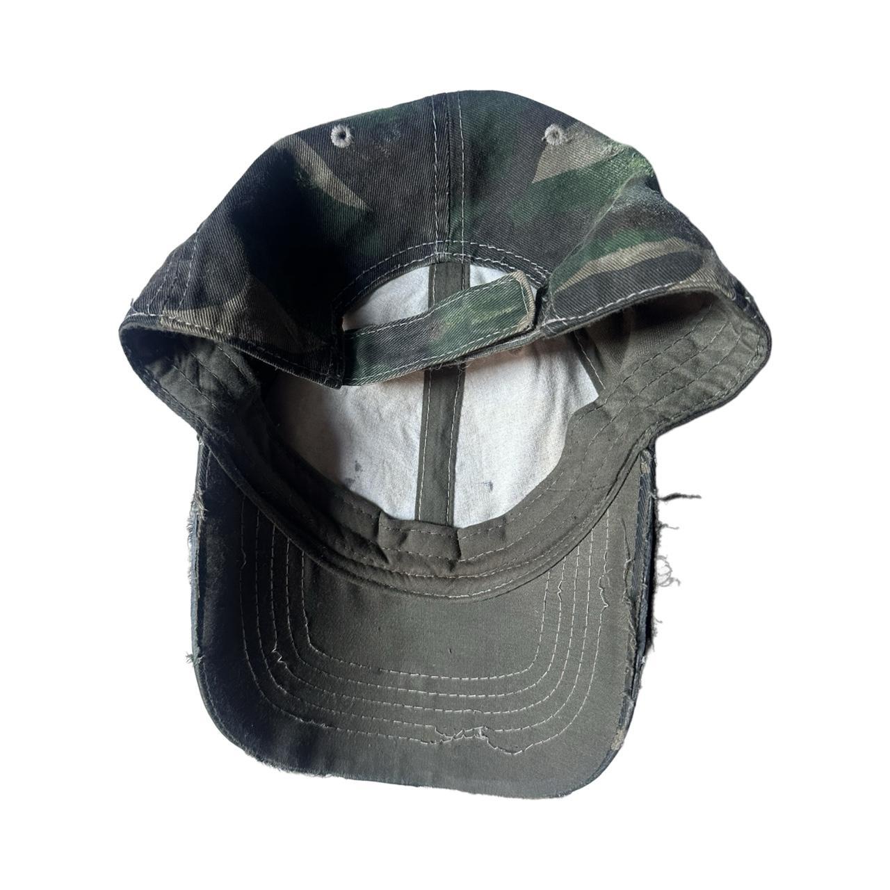 ASTROBOI* 'Lavender Stardust' Distressed Green Camouflage Rhinestone Hat