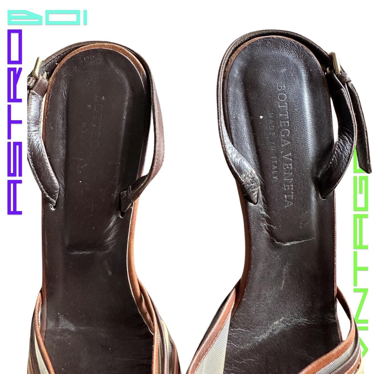 VINTAGE BOTTEGA VENETA WOVEN KITTEN HEELS_ 38.5