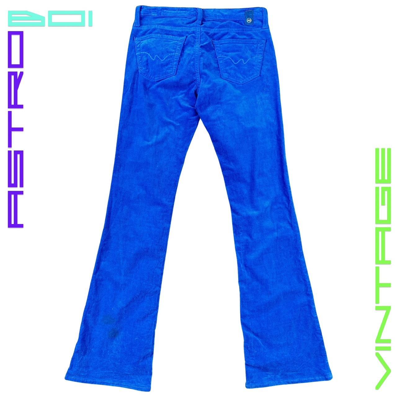 ADRIANO GOLDSCHMIED FLARED CORDUROY PANTS _ BLUE