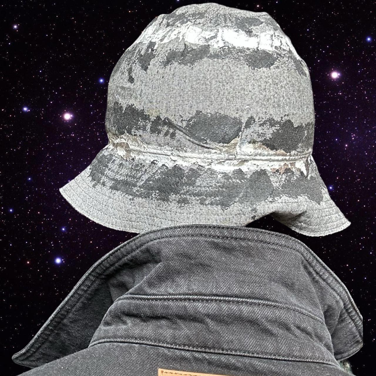 ASTROBOI* x Nike Jordan Gray Painted Bucket Hat - back