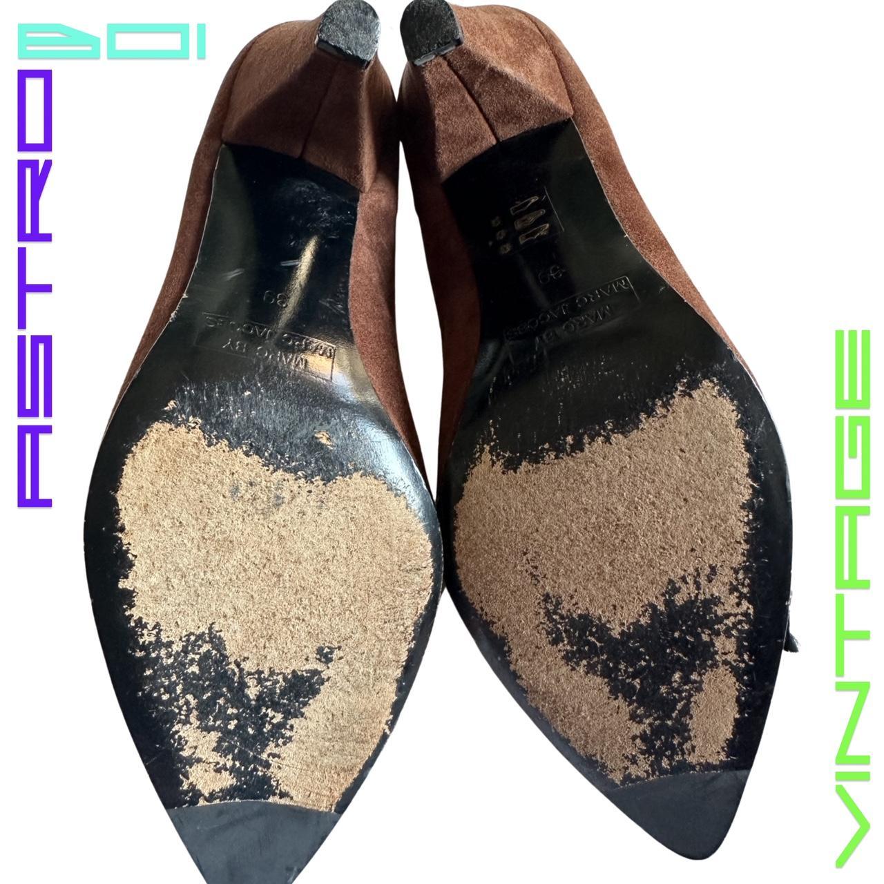 VINTAGE MARC BY MARC JACOBS BROWN SUEDE BOW HEELS_ 39