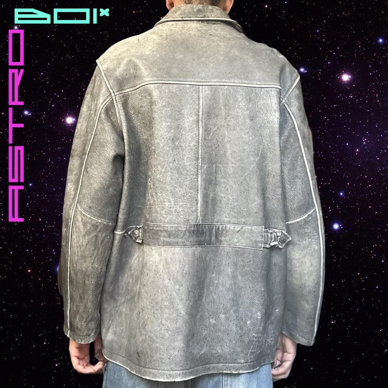 M.JULIAN BY WILSONS LEATHER ANTIQUE GRAY LEATHER JACKET _ XL