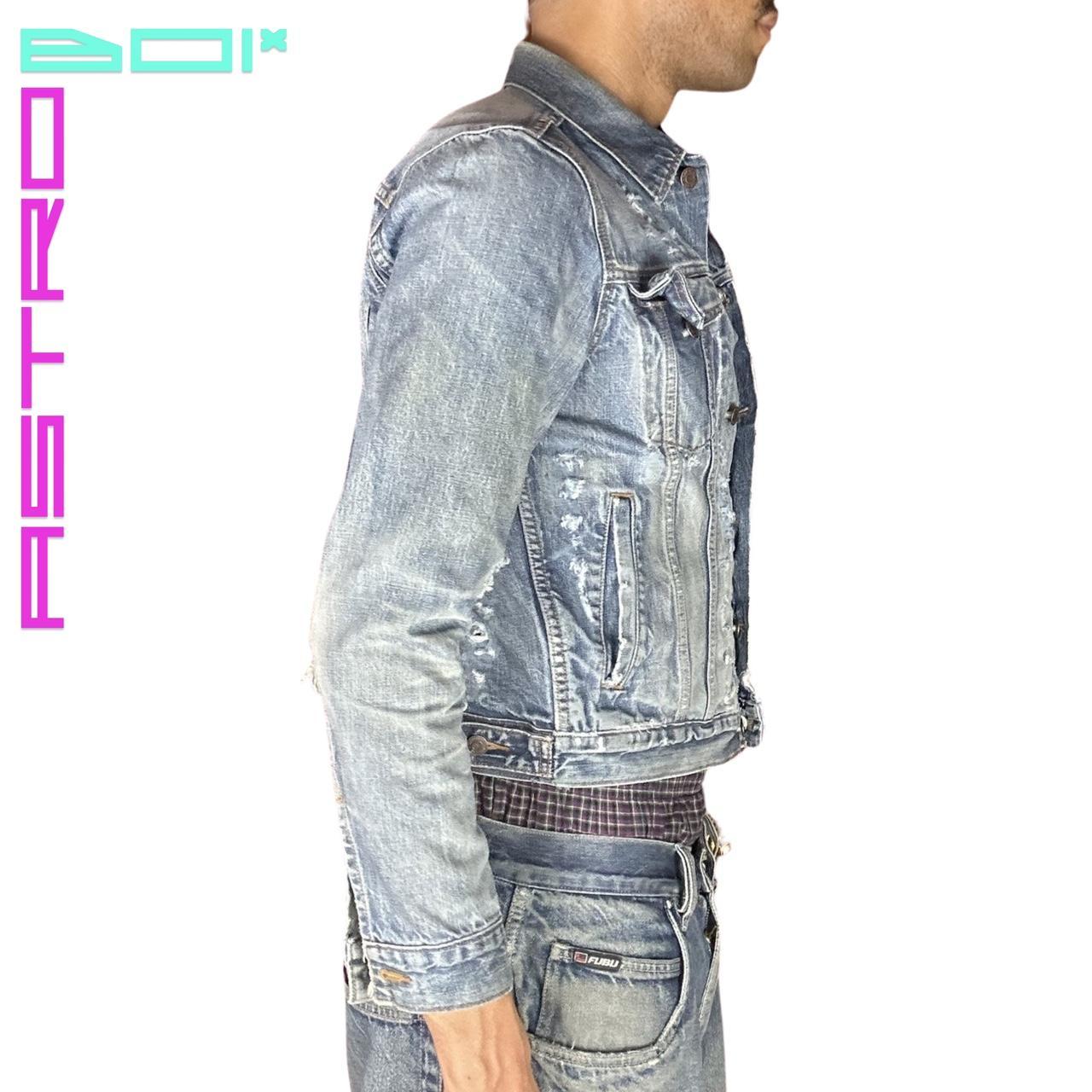 ASTROBOI* GAP DISTRESSED DENIM JACKET _ SMALL