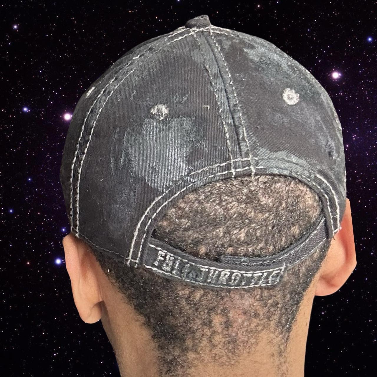 ASTROBOI* 'Goodguys' Black Distressed Resin Hat - back close up