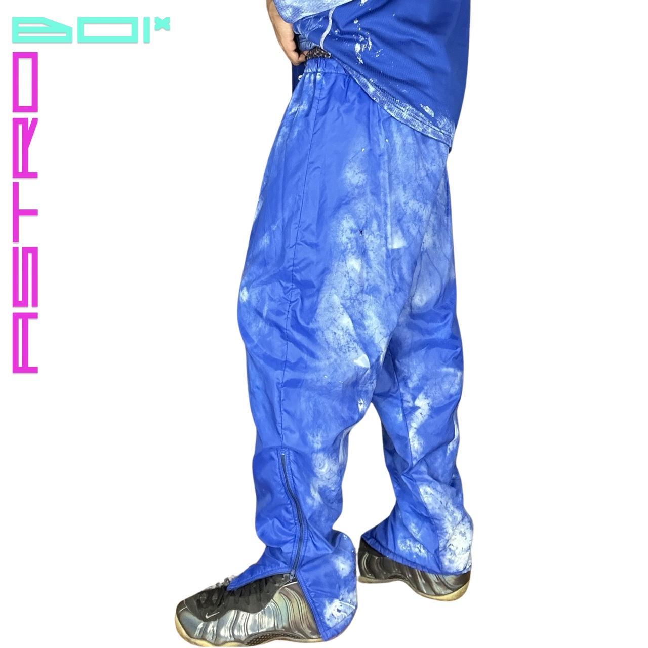 ASTROBOI* CLOUDY SKY BLUE NYLON SWEATPANTS_ XL