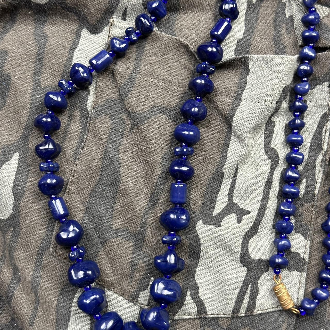 NEPTUNE BLUE BEADED NECKLACE