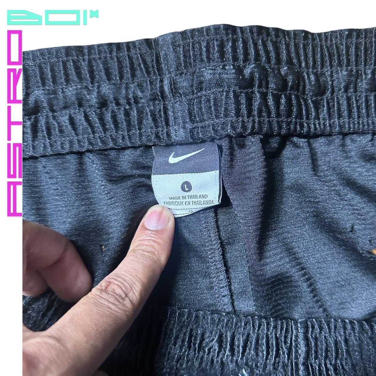 ASTROBOI* x Nike Black Distressed Basketball Shorts - label