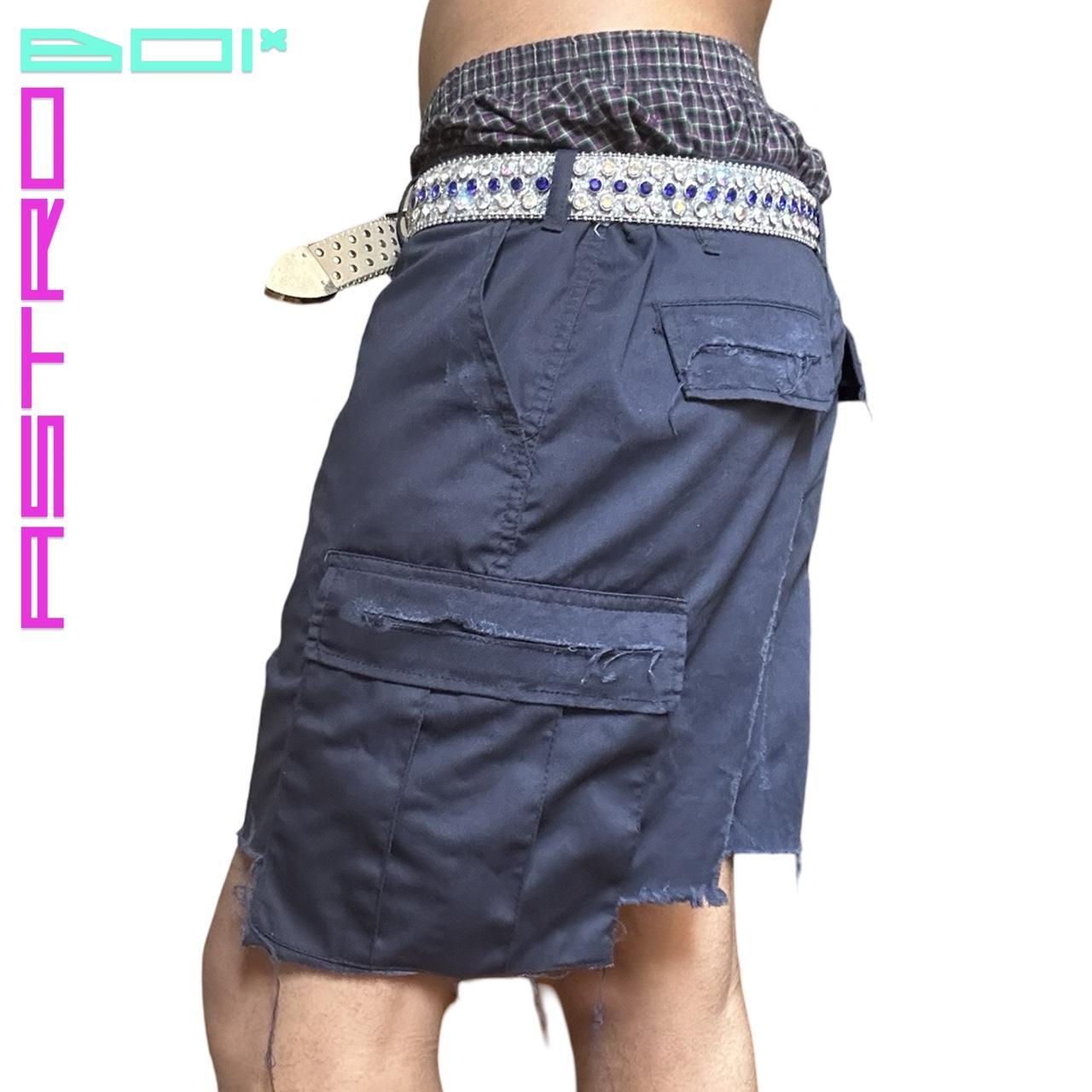 ASTROBOI* ROTHCO DECONSTRUCTED NAVY MILITARY CARGO SHORTS _ 40"