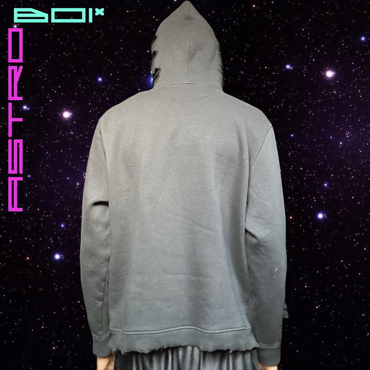ASTROBOI* Punk Black Safety Pin Hoodie - XXL