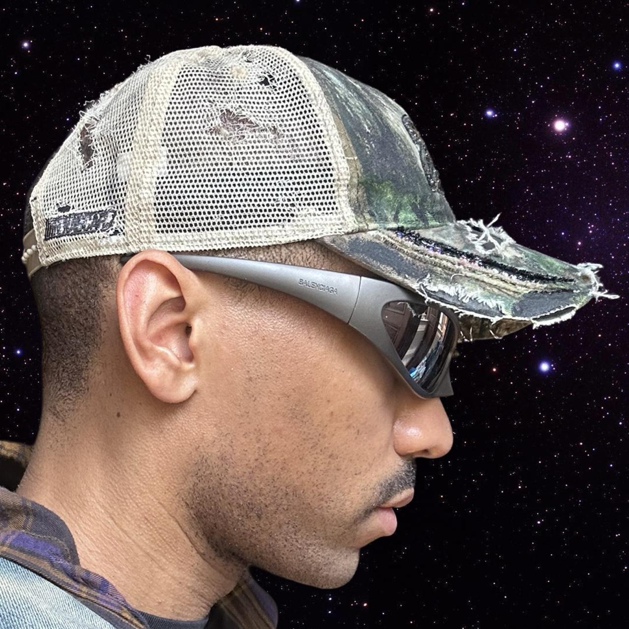 ASTROBOI* '24' Brown/Green Camouflage Racing Cap - right