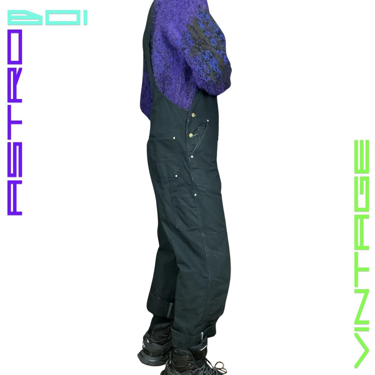 CARHARTT BLACK DOUBLE KNEE OVERALLS